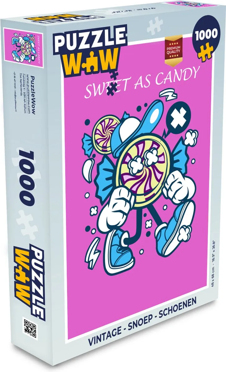 PuzzleWow Vintage Schoenen Legpuzzel 1000 Stuks