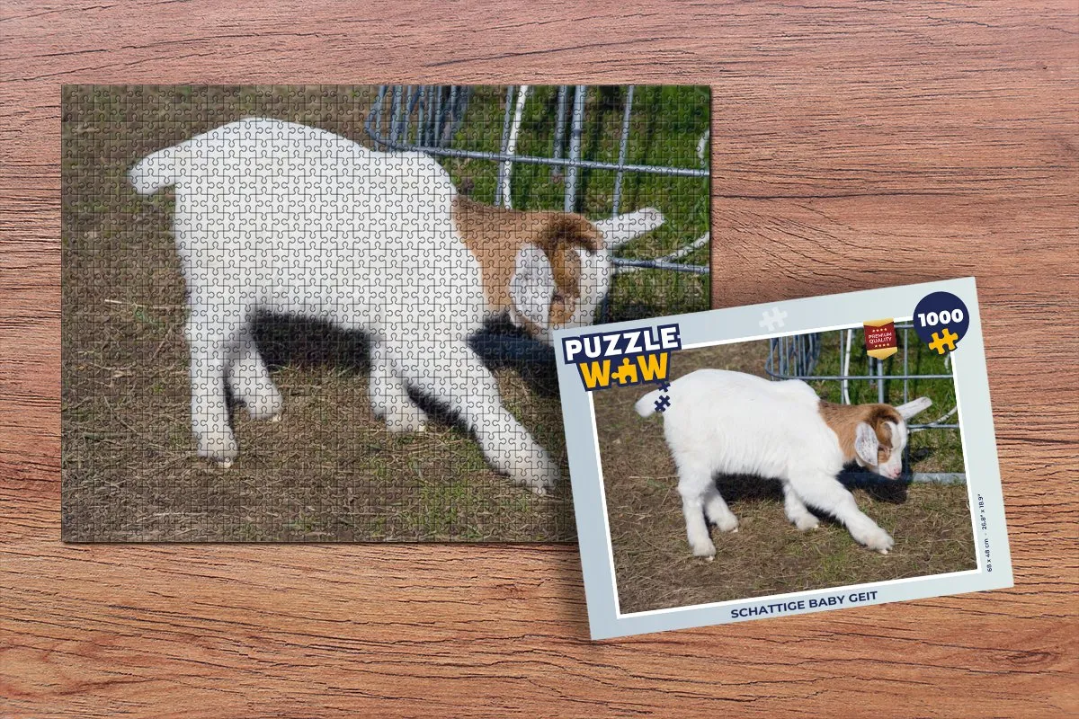 PuzzleWow Geit Boerderij Stro Legpuzzel 1000 Stuks