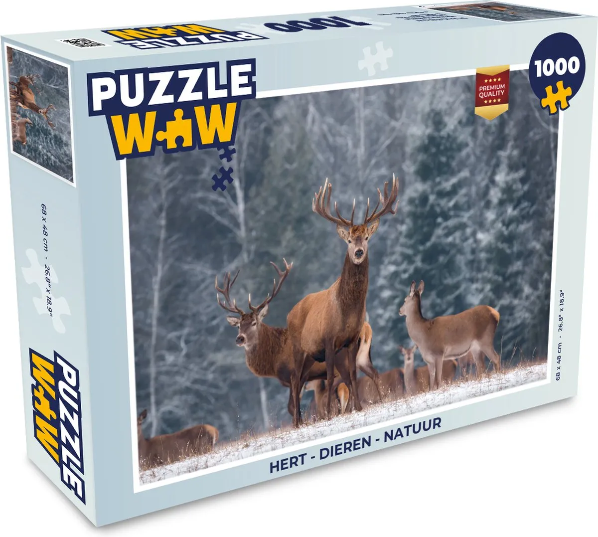 PuzzleWow Hert Puzzel 1000 Stuks
