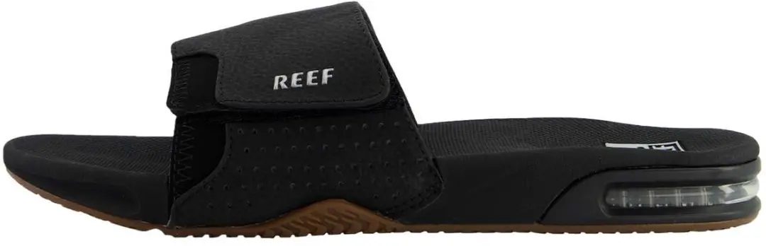 Reef Fanning Slides - Zwart/Zilver - Maat 43
