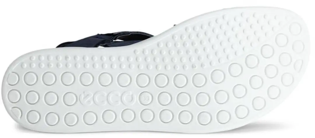 ECCO Soft Sandal W Dames Sandalen 41 - Blauw/Wit