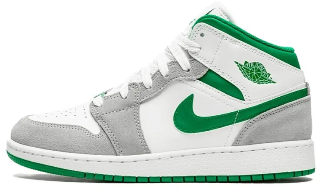 Jordan 1 Mid SE White Pine Green Smoke Grey (GS) EUR 36.5/ 4.5 Y DC7248-103