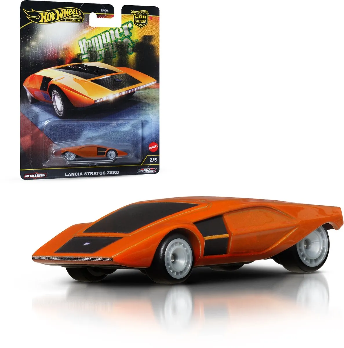 Hot Wheels Hammer Drop Lancia Stratos Zero 1:64