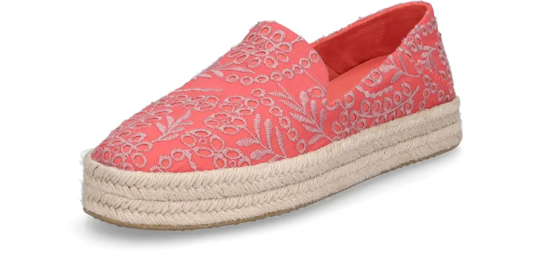 Toms Carolina Espadrilles Rood EU 38 Vrouw