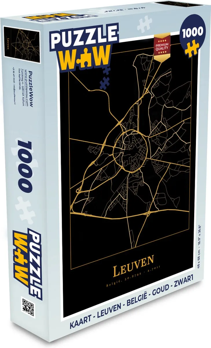 PuzzleWow Leuven Legpuzzel 1000 Stuks - Multicolor