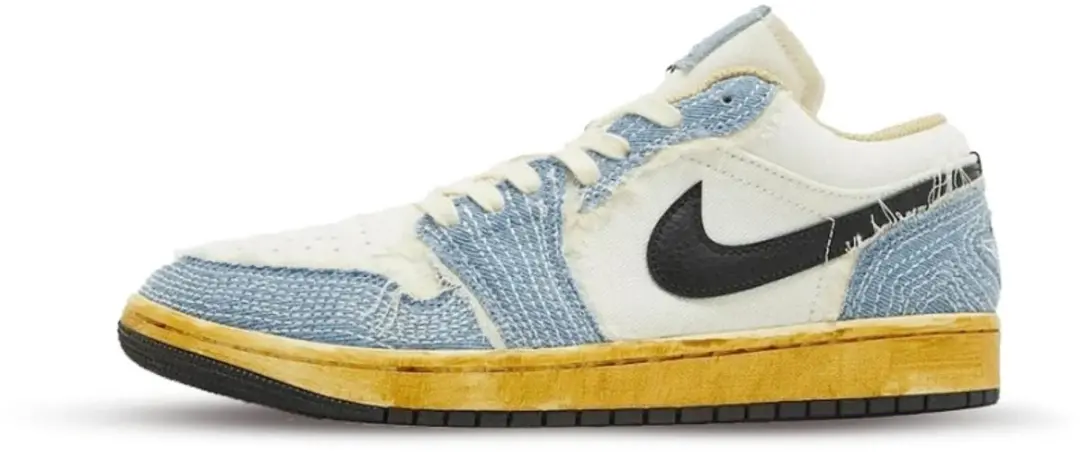Jordan 1 Low 'Sashiko Denim' maat 41