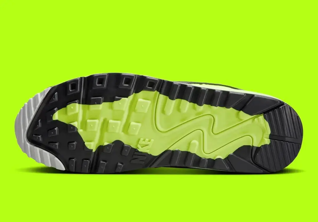 Nike Air Max 90 GTX Sneakers - Zwart/Grijs/Wit/ Groen - afbeelding 4 van 5