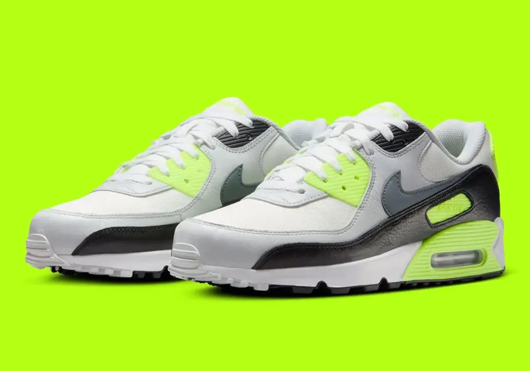 Nike Air Max 90 GTX Sneakers - Zwart/Grijs/Wit/ Groen - afbeelding 5 van 5