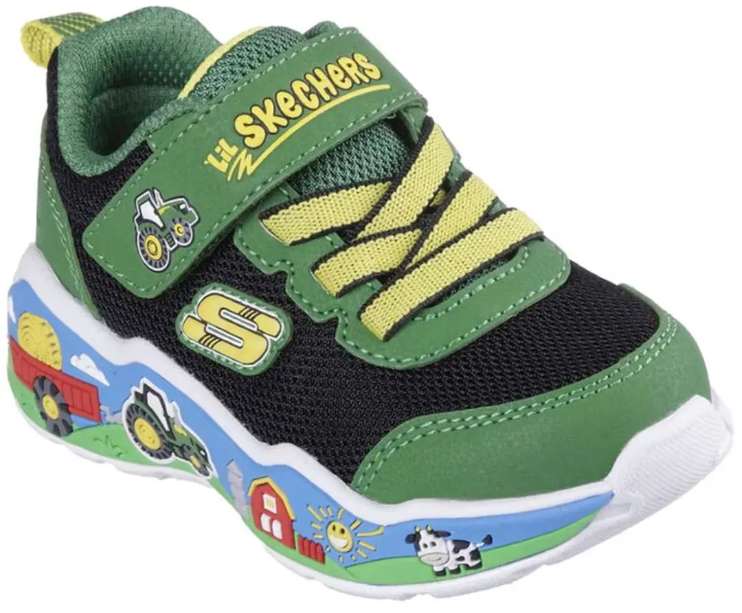 Skechers Play Scene Barn-Squad Buddies Jongens Sneakers Groen - afbeelding 3 van 6