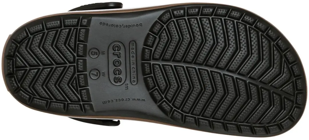 Crocs Crocband Gum Clog Instappers - 45/46 - Zwart/Bruin - afbeelding 4 van 6
