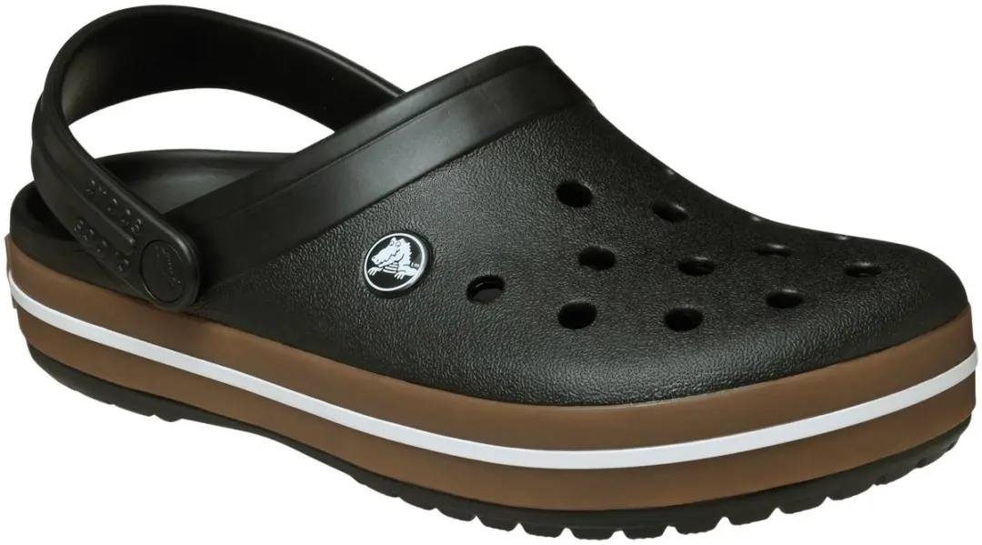 Crocs Crocband Gum Clog Instappers - 45/46 - Zwart/Bruin - afbeelding 3 van 6