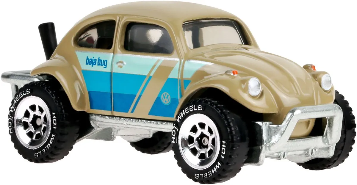 Hot Wheels Baja Bug JCB70 Auto - Blauw/Olijf
