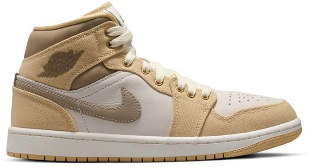 Air Jordan 1 Mid SE Khaki Sesame Women Brown