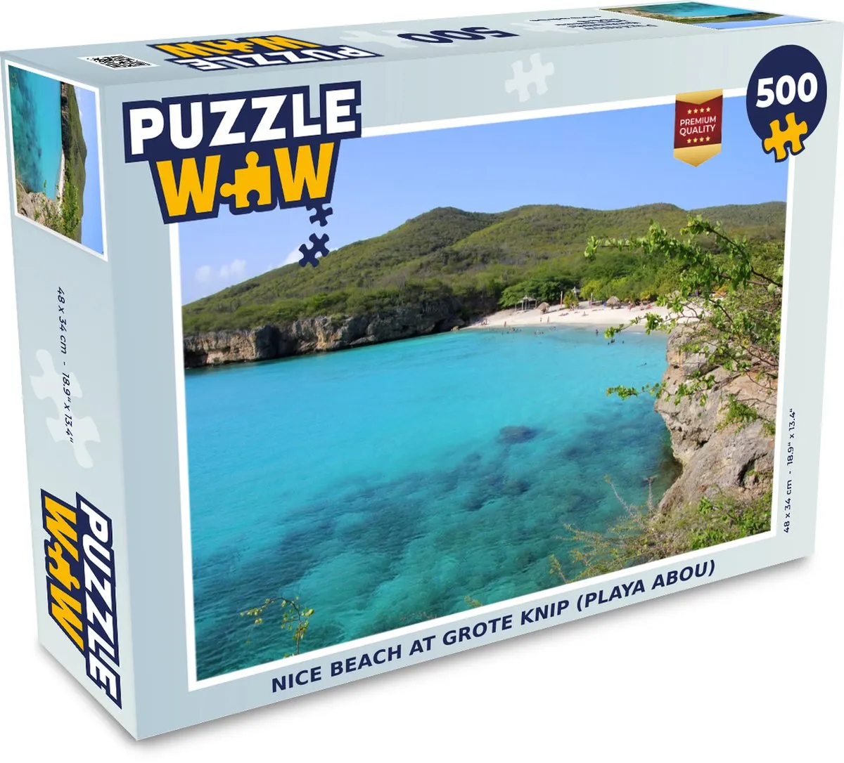 PuzzleWow Strand Curaçao Legpuzzel 500 Stuks