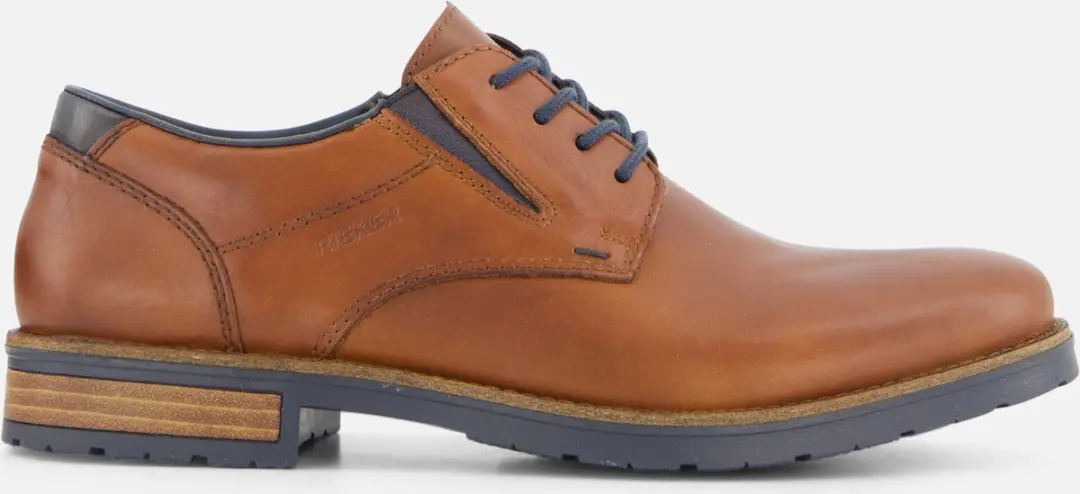 Rieker Veterschoenen cognac Leer