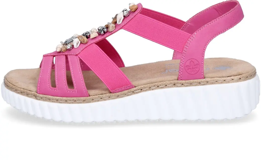 Rieker Sandalen Plat Sandalen Plat - Fuchsia - Maat 41 - afbeelding 3 van 6