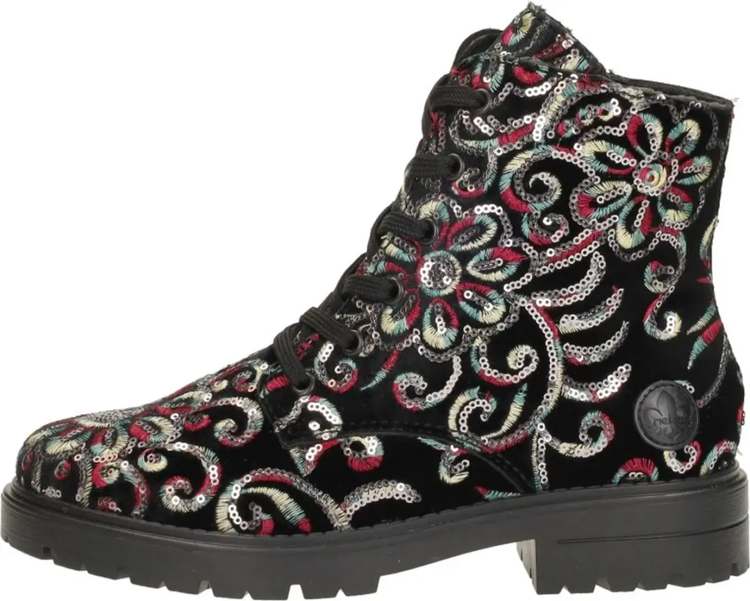 Rieker Veterboots - Synthetisch - Zwart - Maat 43 - afbeelding 2 van 6