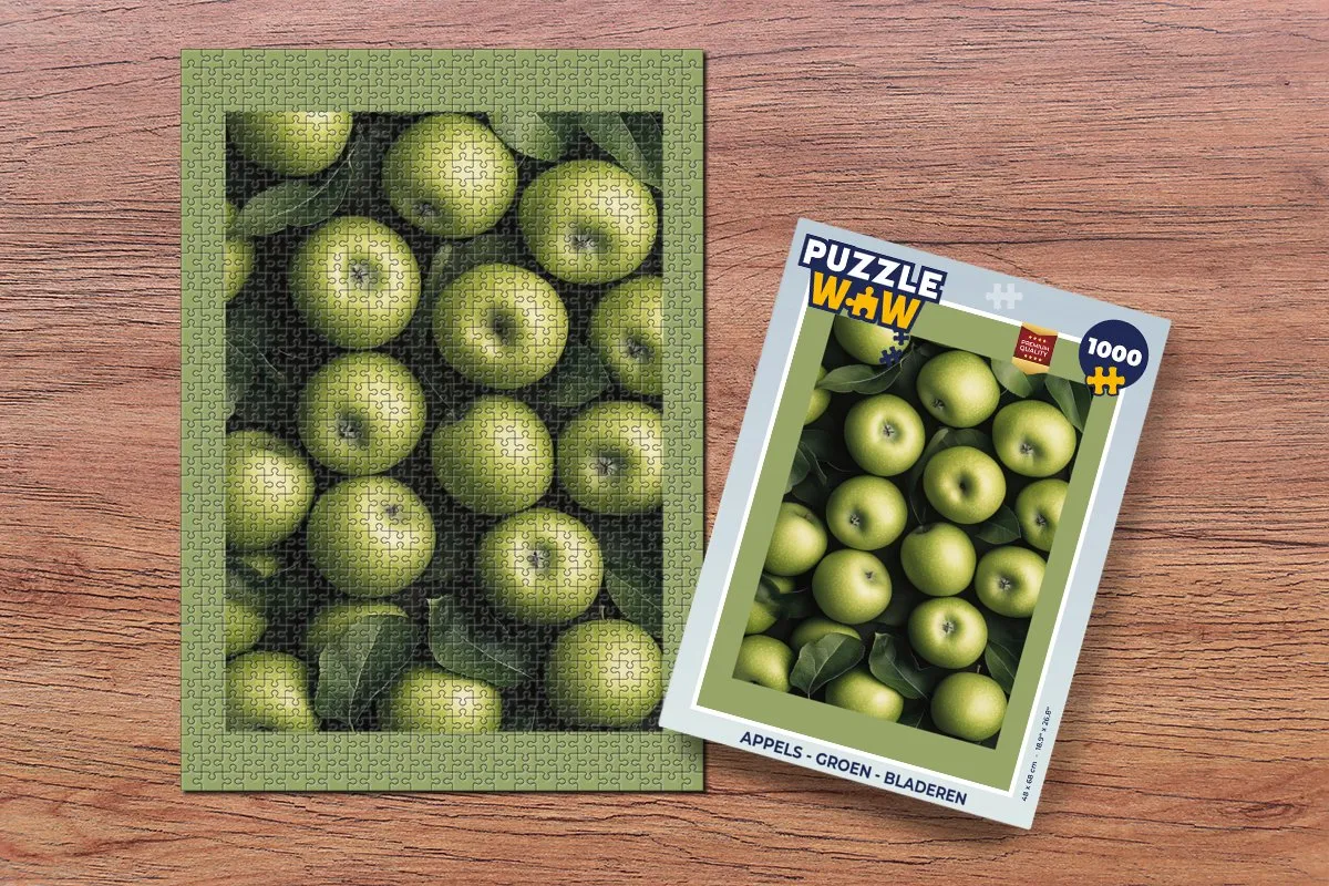 PuzzleWow Appels Groene Legpuzzel 1000 Stuks