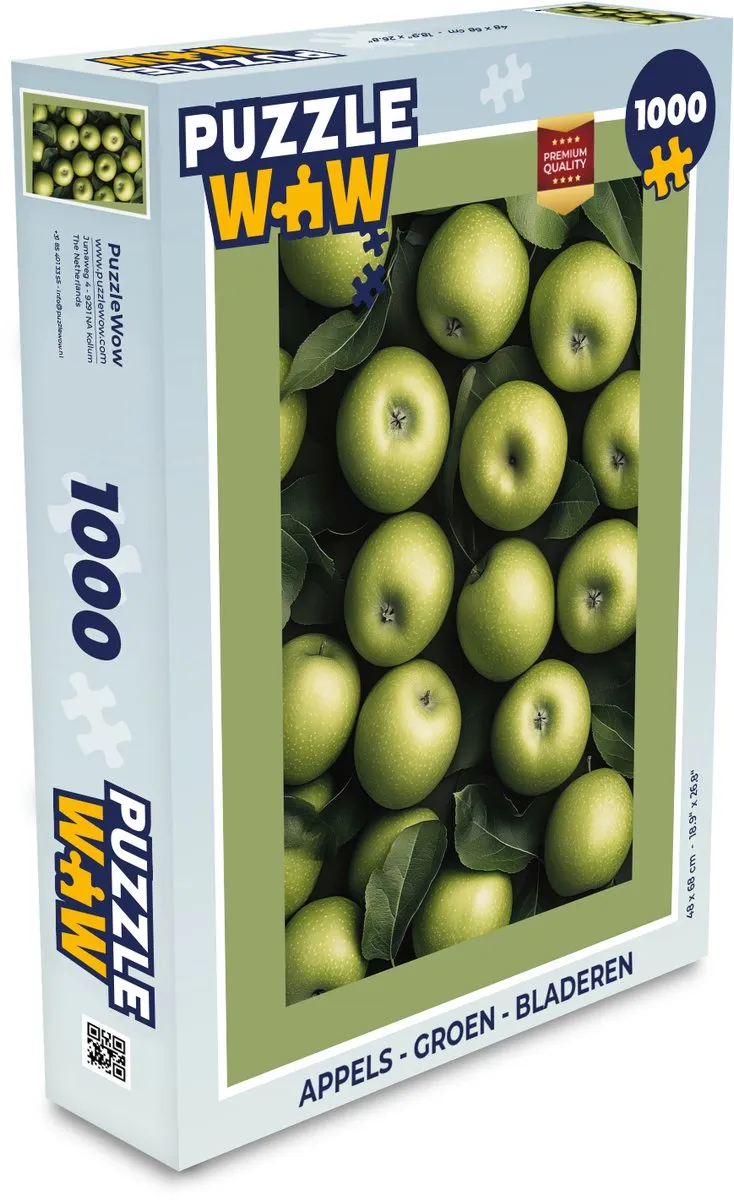 PuzzleWow Appels Groene Legpuzzel 1000 Stuks
