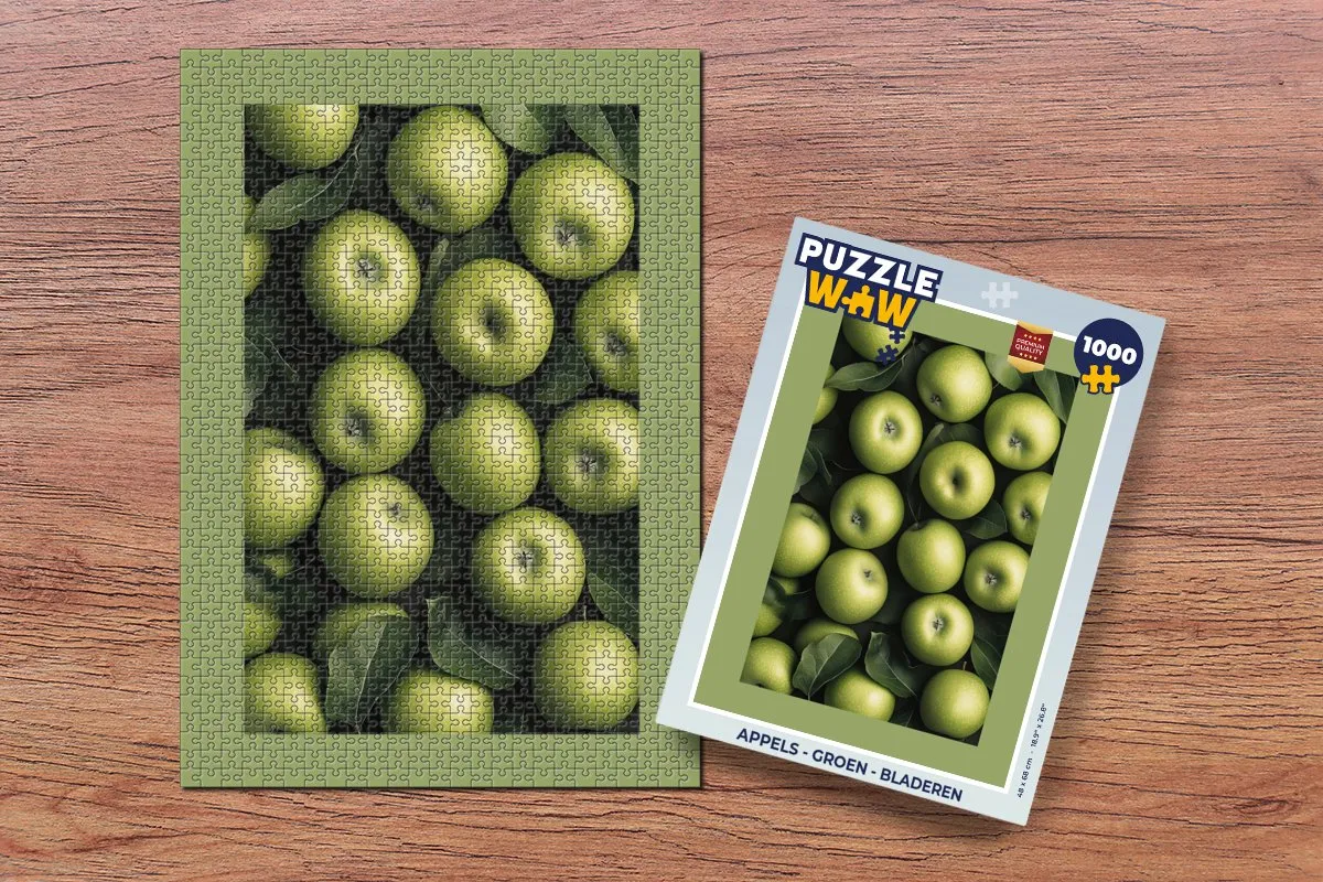 PuzzleWow Appels Groene Legpuzzel 1000 Stuks