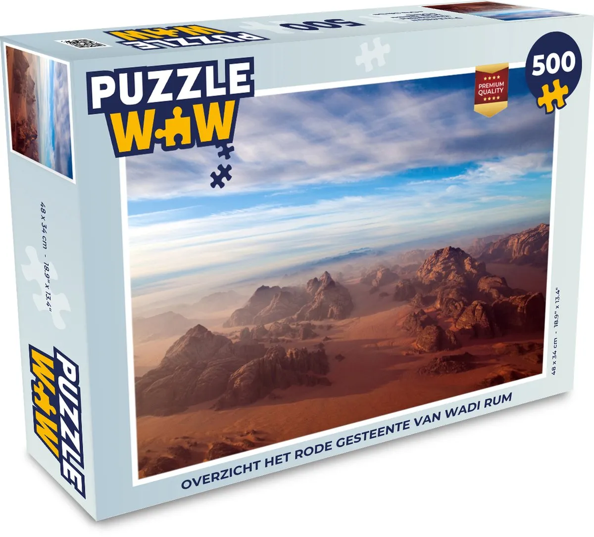 PuzzleWow Wadi Rum Legpuzzel 500 Stuks - Multicolor