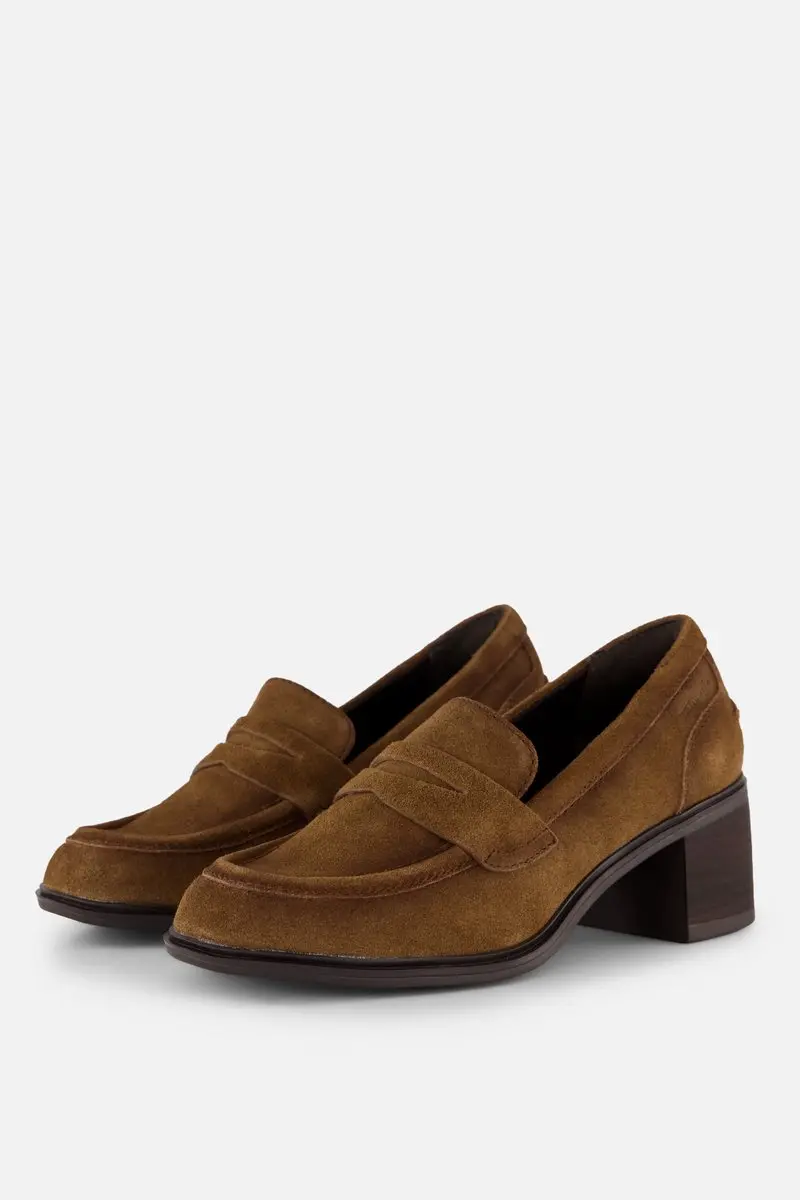 Tamaris instappers met hak cognac