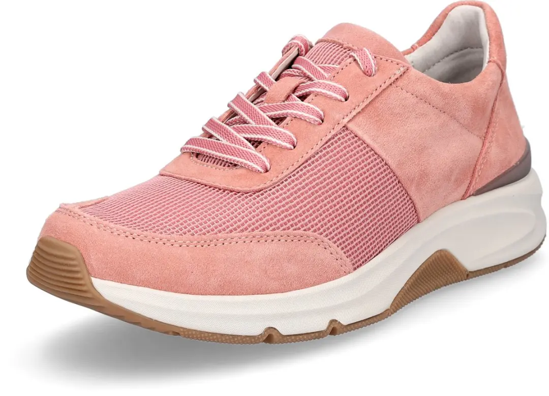 Gabor Rollingsoft dames leren sportschoenen antiek roze