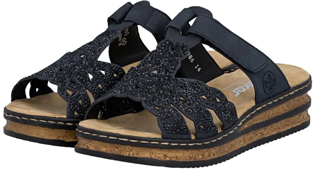 Rieker Dames Slides 36 - Blauw