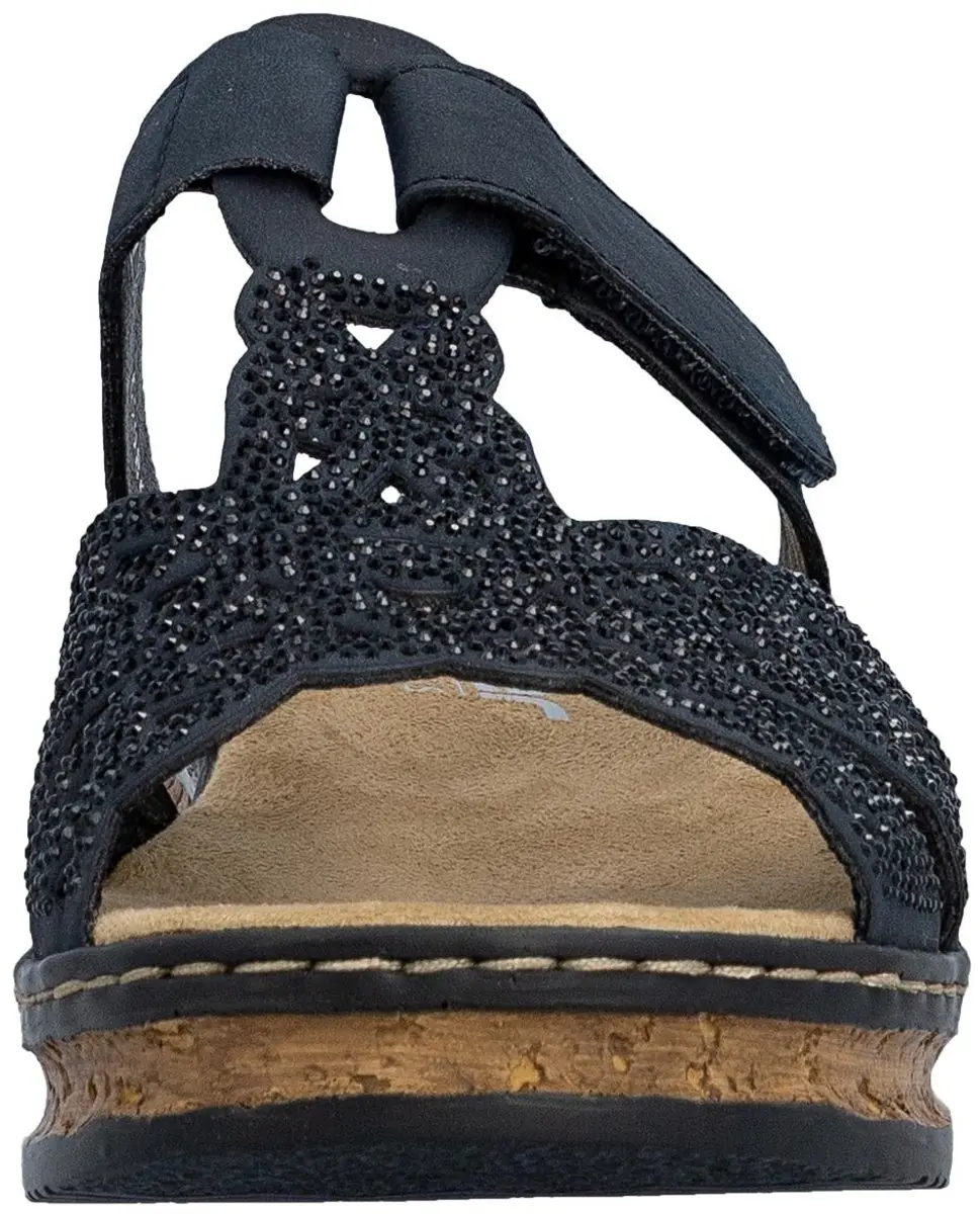 Rieker Dames Slides 36 - Blauw