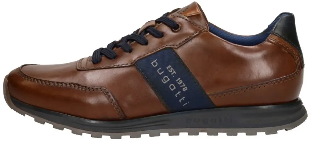 Bugatti Cirino Sneakers cognac Leer - Maat 44 - afbeelding 2 van 6