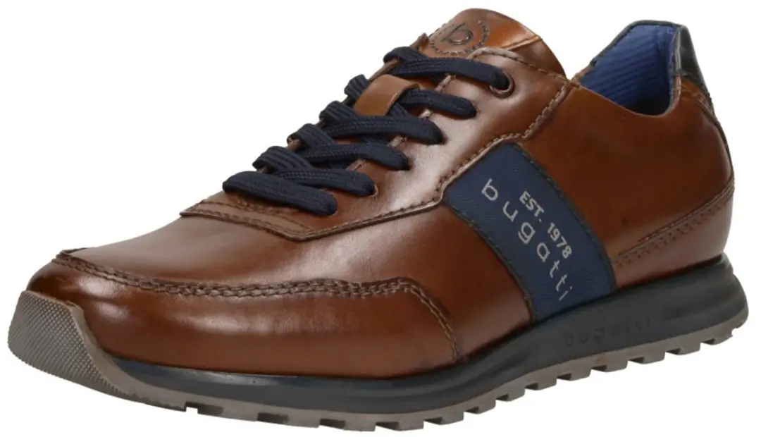 Bugatti Cirino Sneakers cognac Leer - Maat 44 - afbeelding 5 van 6