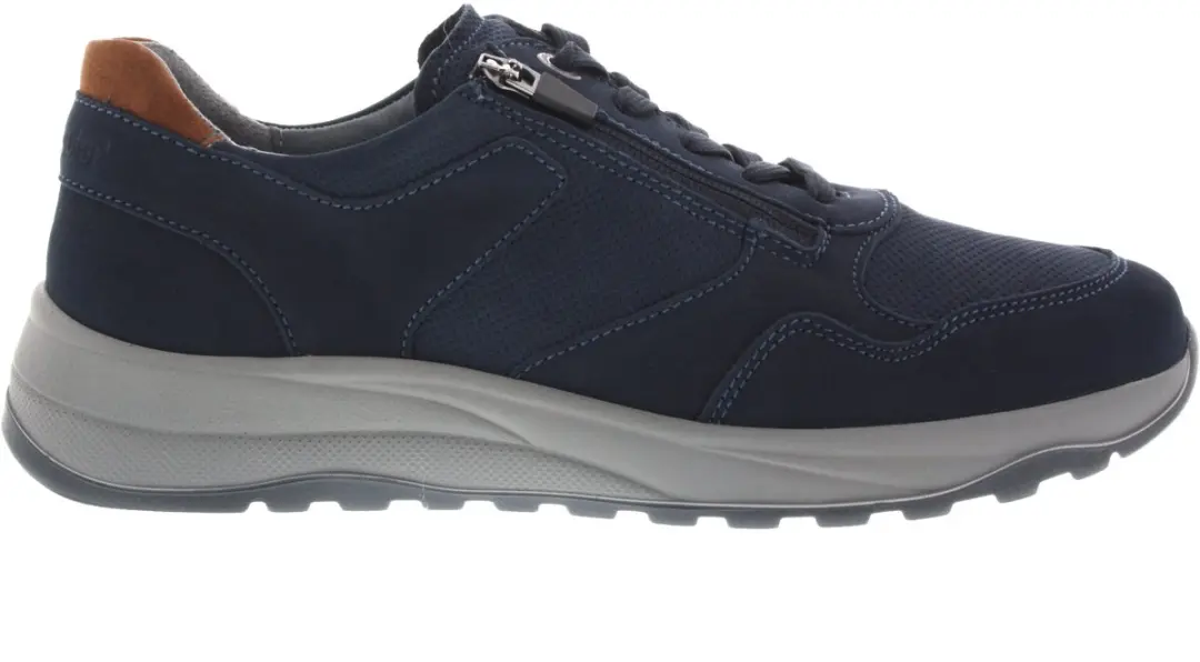 Heren Sneakers Waldlaufer K-john Marine 662001 Donkerblauw