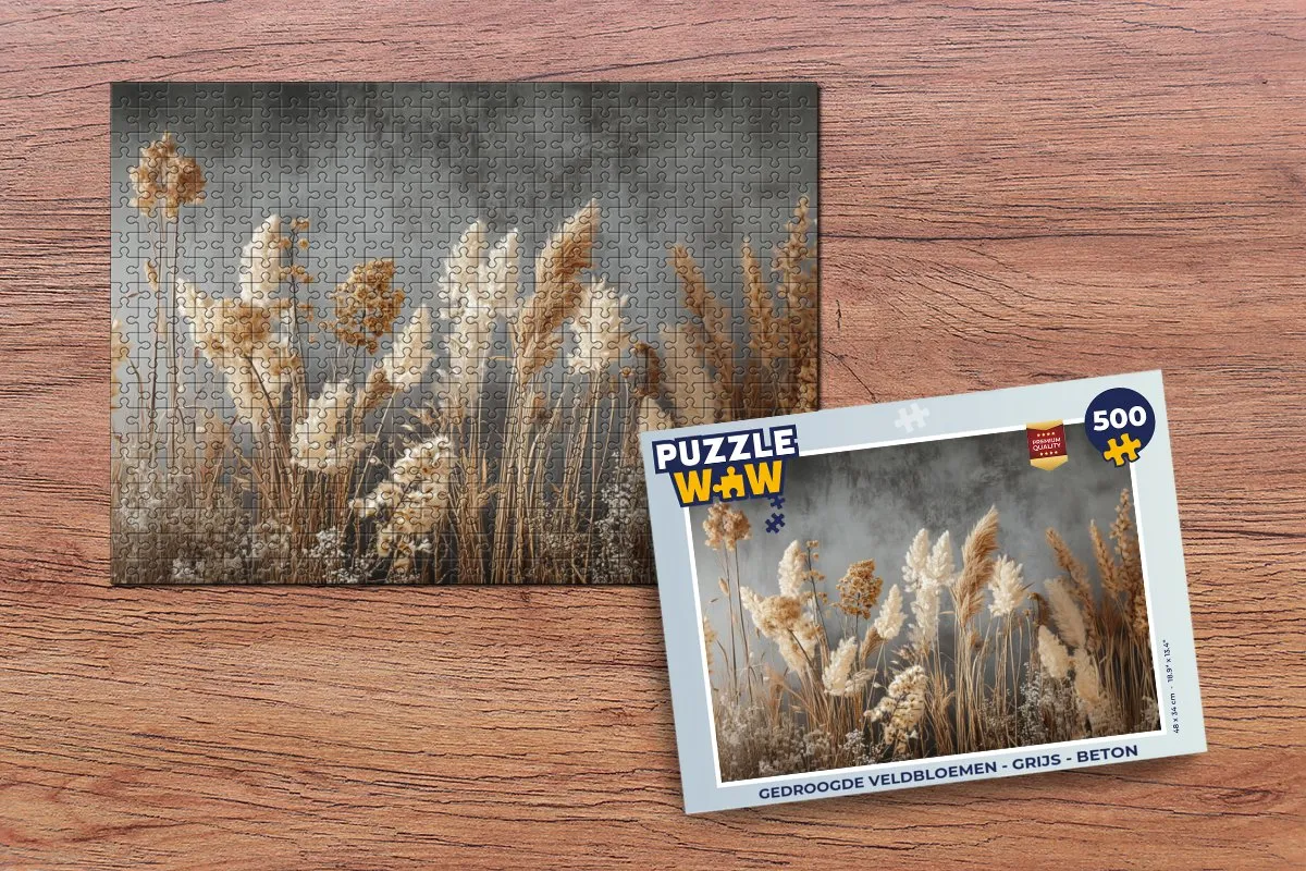 PuzzleWow Veldbloemen Beton Legpuzzel 500 Stuks - MPN 8721414229369