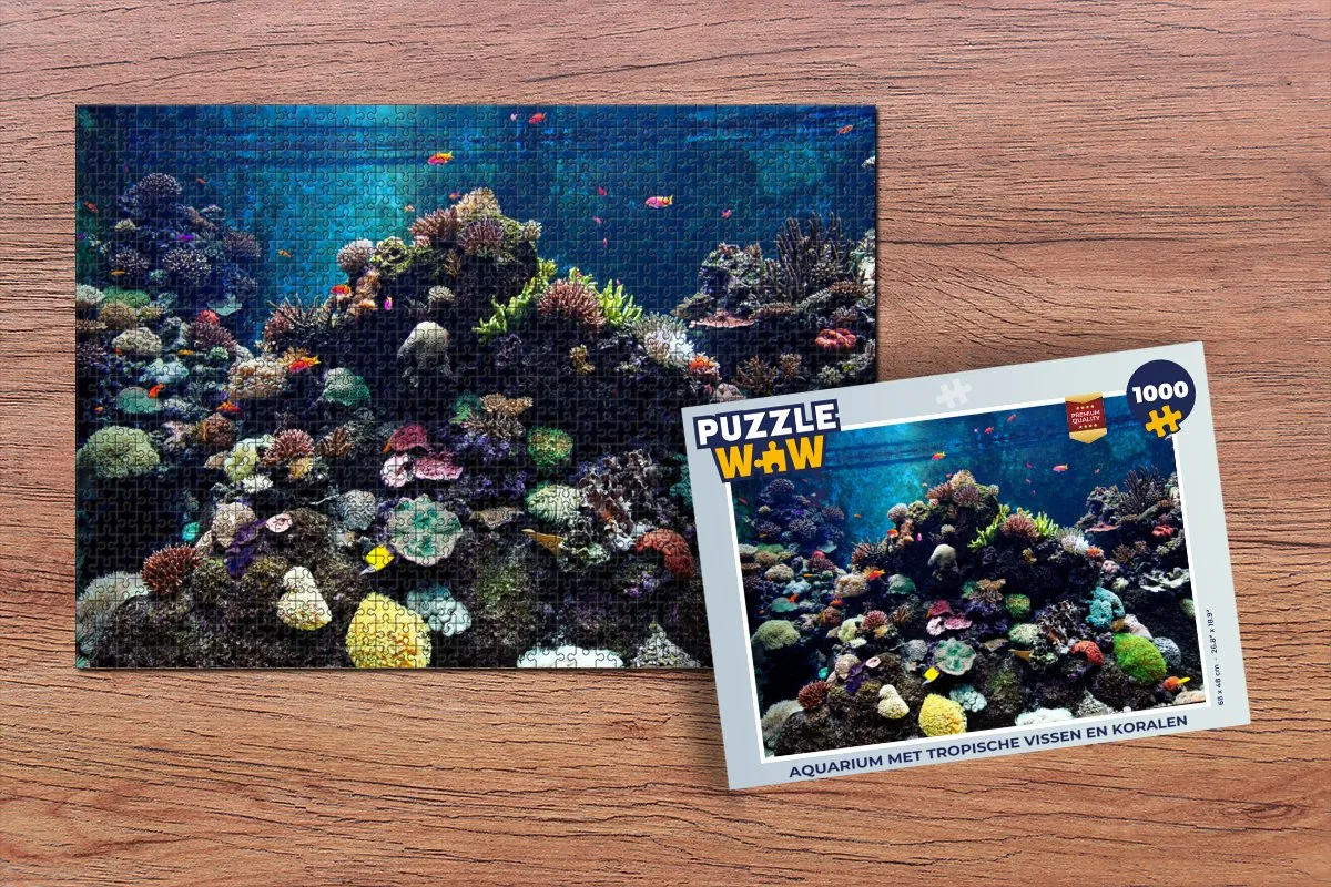 PuzzleWow Aquarium Legpuzzel 1000 Stuks