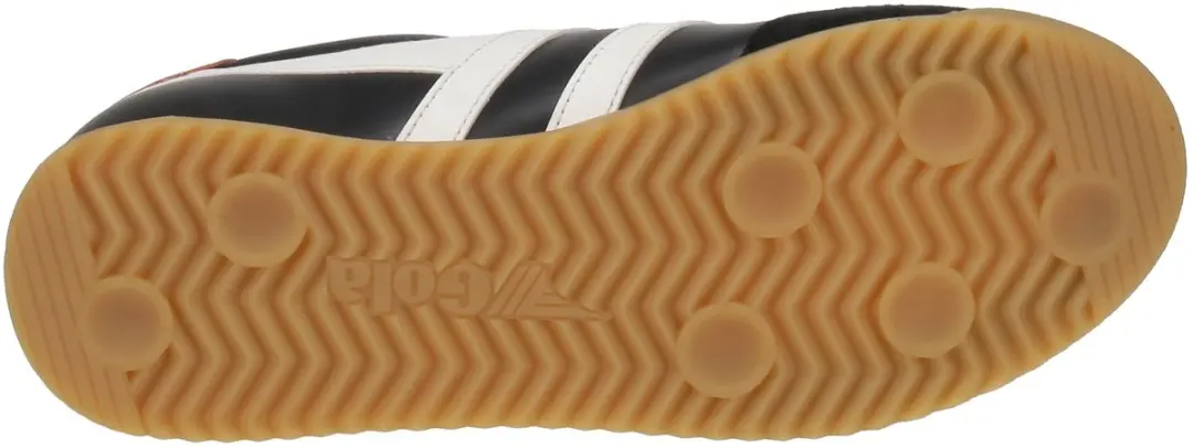 Gola Torpedo Leather Heren Sneaker - Zwart/Wit/Orange - afbeelding 6 van 6