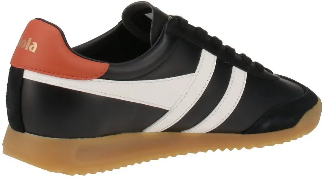 Gola Torpedo Leather Heren Sneaker - Zwart/Wit/Orange