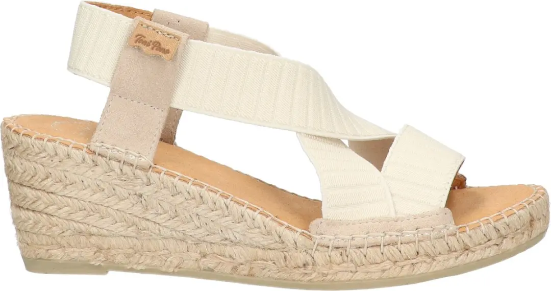 Toni Pons Tura-TR Dames Espadrilles Cru
