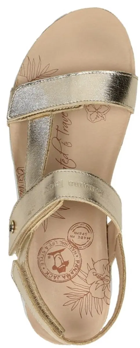 Panama Jack Selma Shine B1 Nappa Damessandalen - Goud