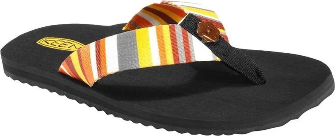 Keen Teenslippers Cabo Dames Zwart / Geel Maat 36