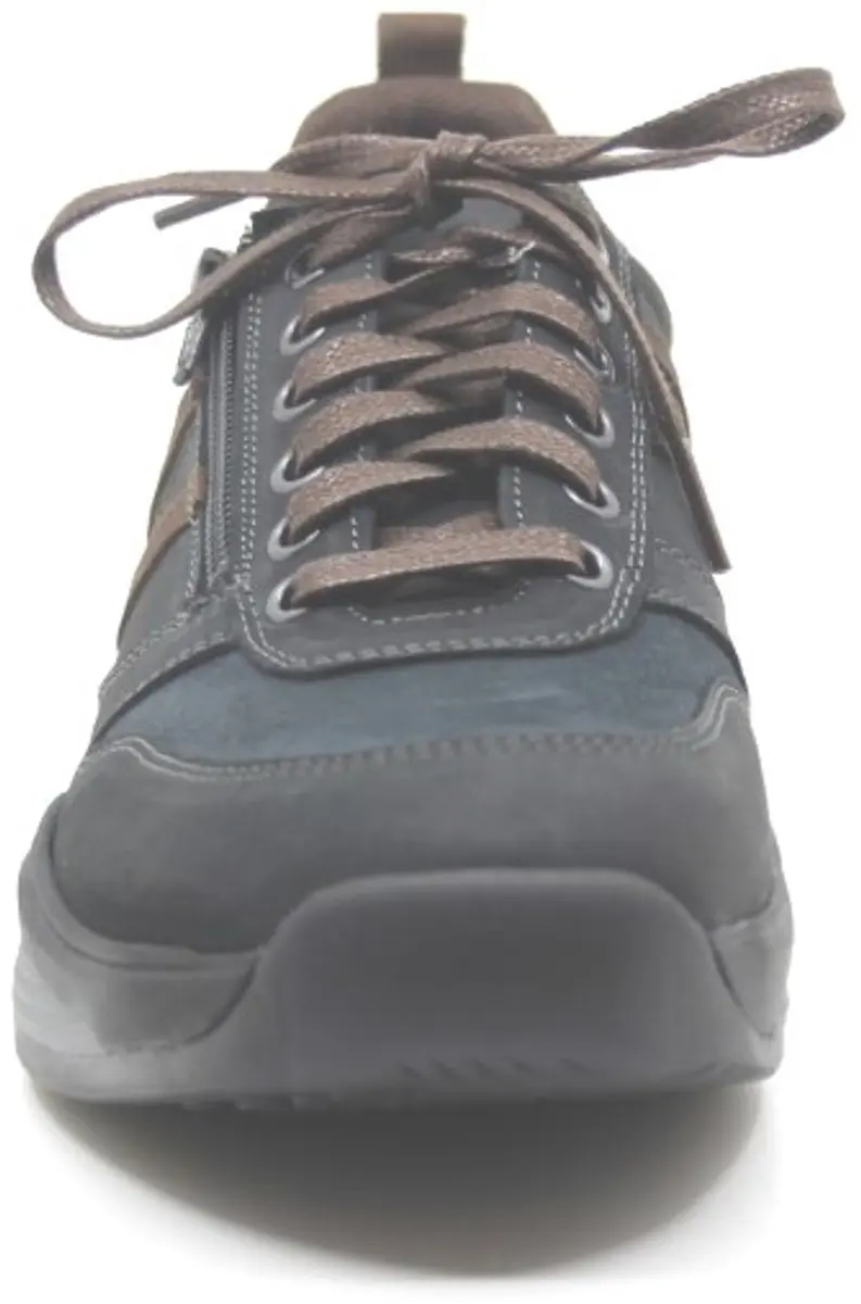 Xsensible Mannen Nubuck Lage Sneakers 30073.2 - Blauw