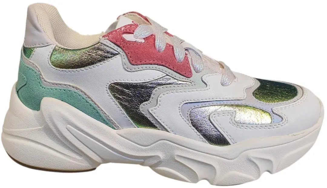 Braqeez 426161-500 Meisjes Lage Sneakers - Blauw - Maat 32
