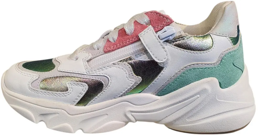Braqeez 426161-500 Meisjes Lage Sneakers - Blauw - Maat 32