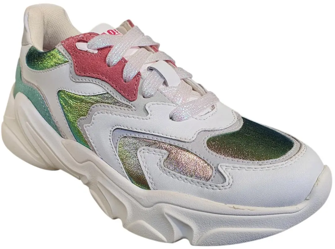 Braqeez 426161-500 Meisjes Lage Sneakers - Blauw - Maat 32