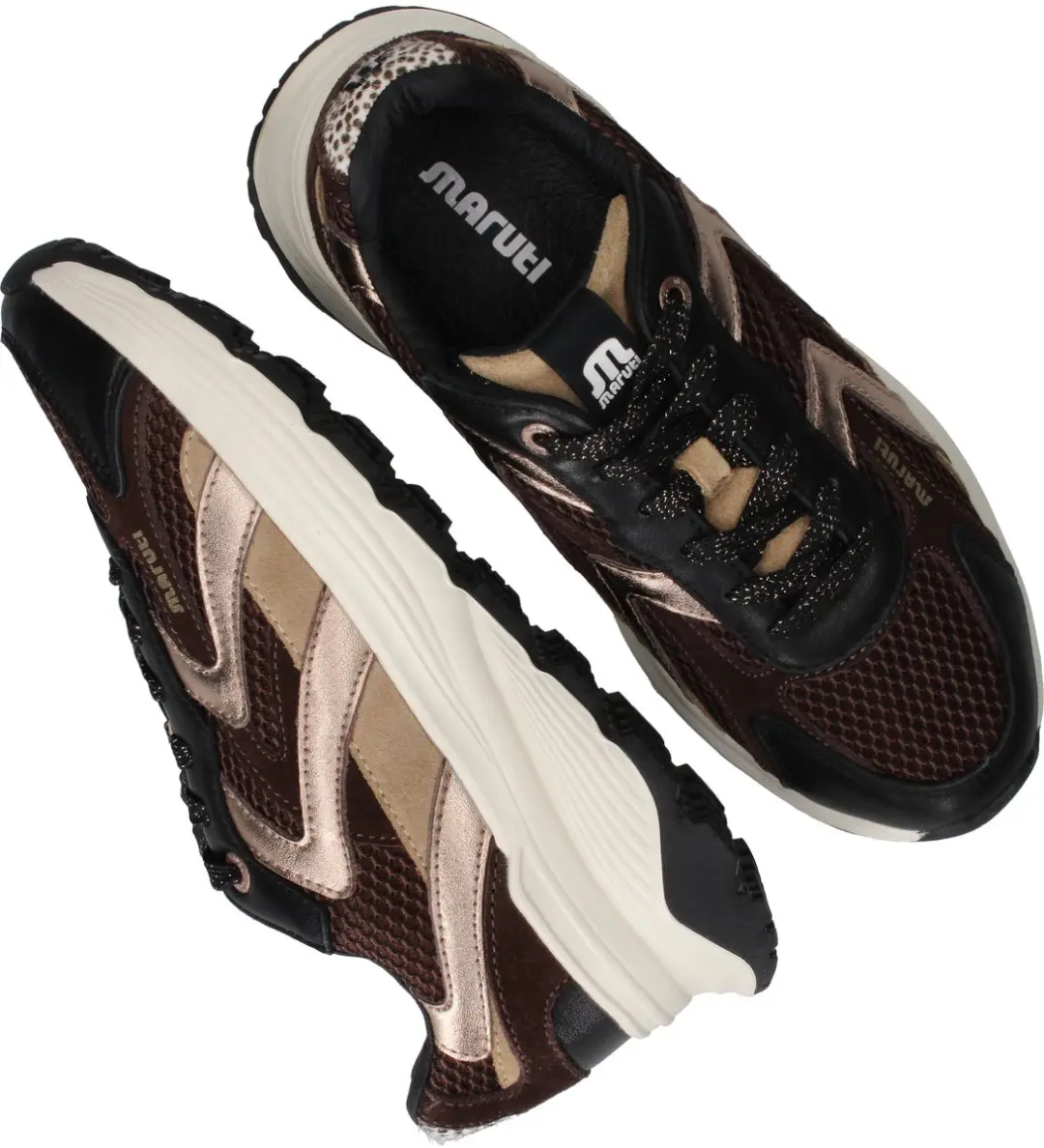 Maruti Dora Leather Lage Sneakers 38 - Bruin