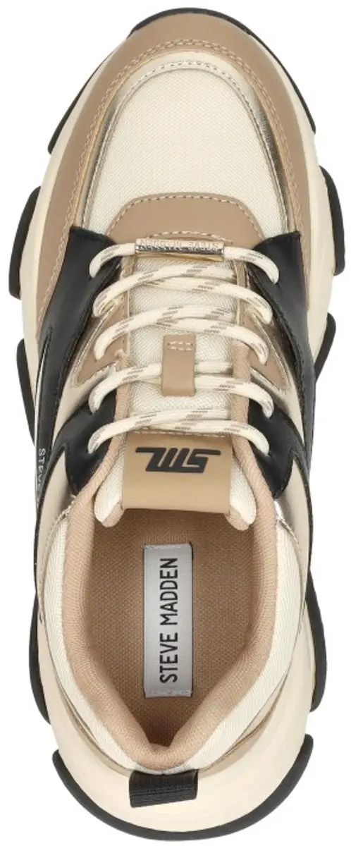 Steve Madden Progressive Dames Sneakers - Maat 38 - Khaki