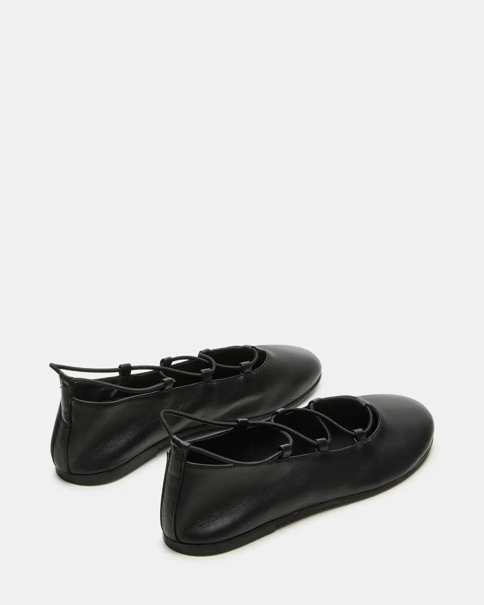 Steve Madden Bombshell Ballerina's - Zwart Leder 37