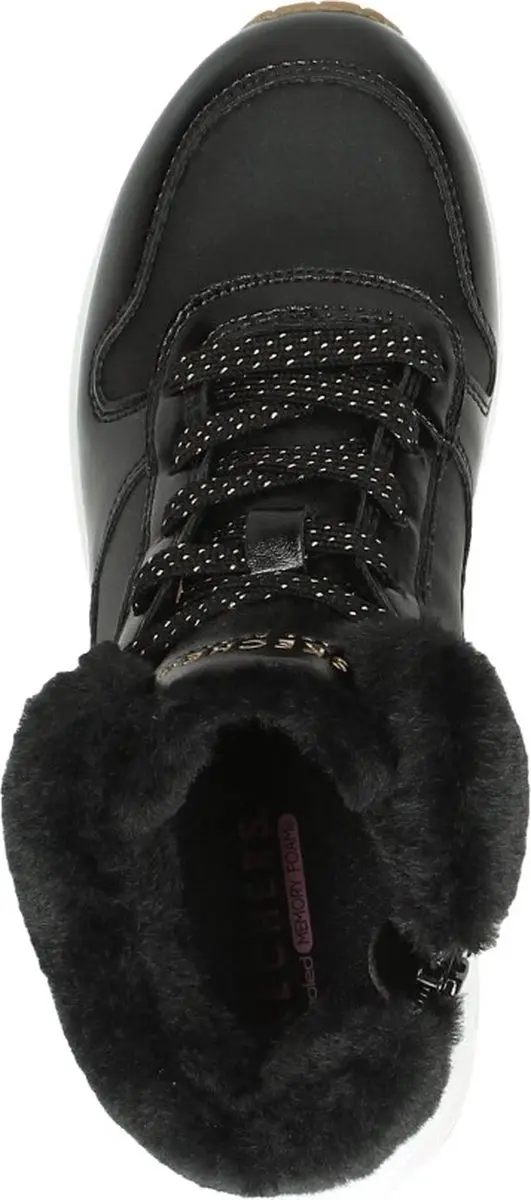 Skechers Uno Cozy On Air Meisjes Sneakers - 33 - Black/Rose Gold - afbeelding 5 van 6