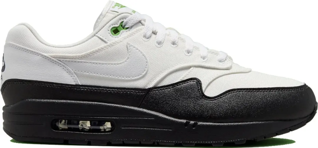 Nike Air Max 1 White Black Chlorophyll (Maat 41 / US 8)