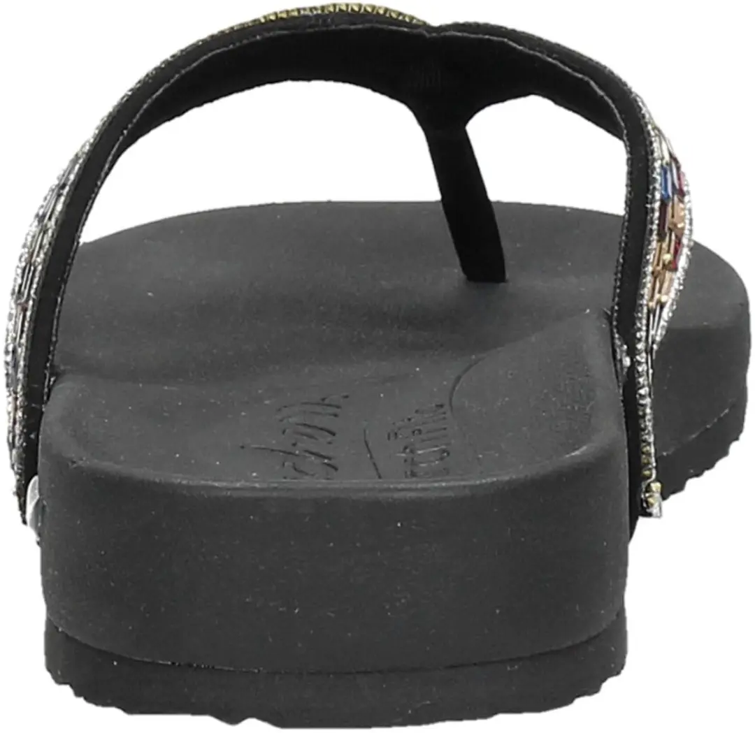 Skechers Arch Fit Meditation -Glam Gal - Dames Slippers - Zwart - afbeelding 5 van 6