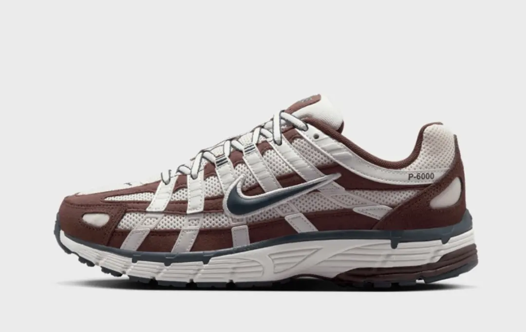 Nike P-6000 Dames Sneakers - 40 - Wit/Bruin/Navy - afbeelding 2 van 6